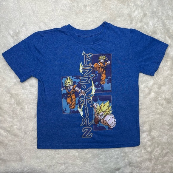 Dragonball Z T-Shirt Blue Size 6 - Picture 1 of 16